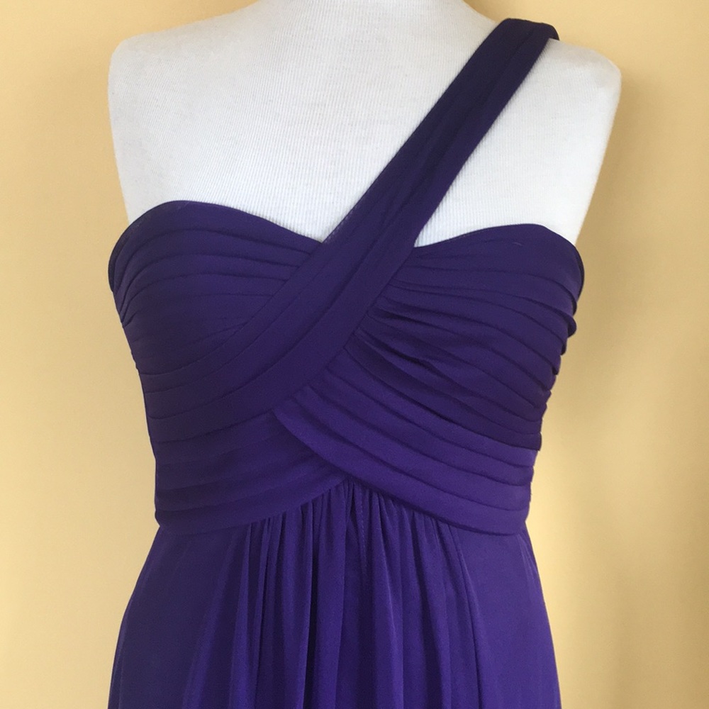 Betsy & Adam Purple Maxi dress Gown